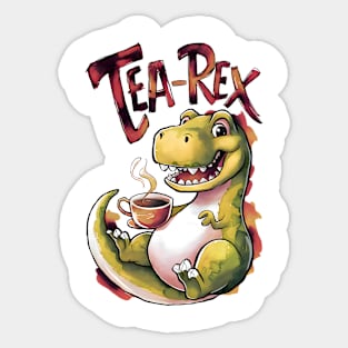Tea-Rex Delight Sticker